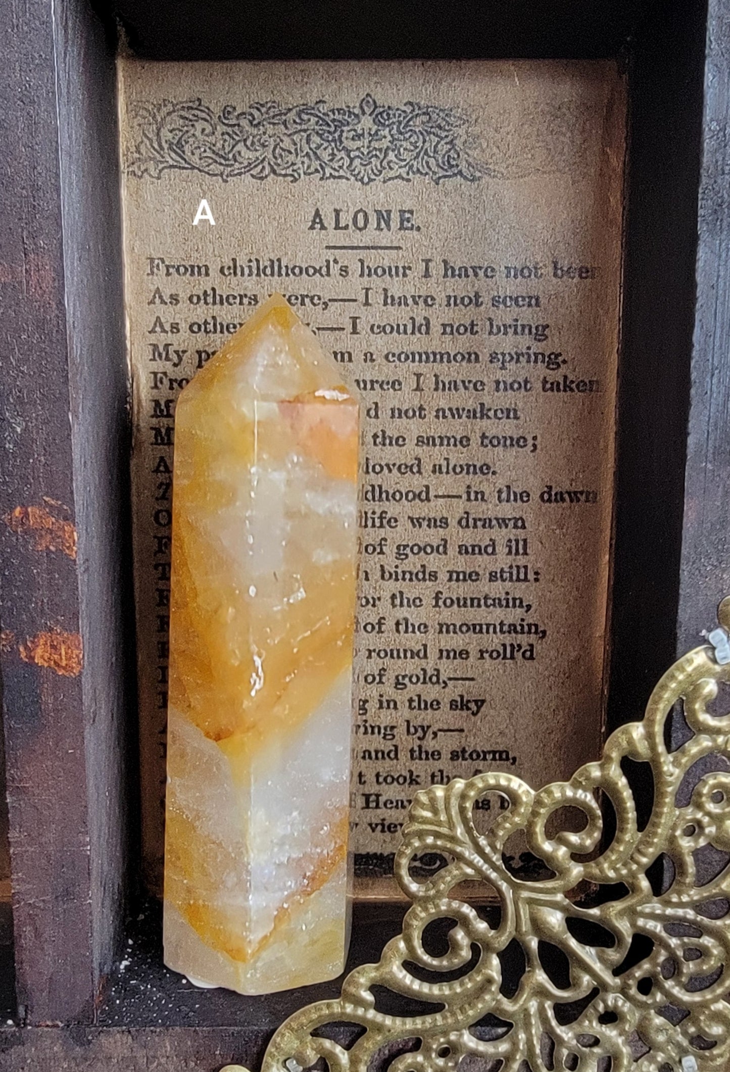 Golden Healer Quartz Tower