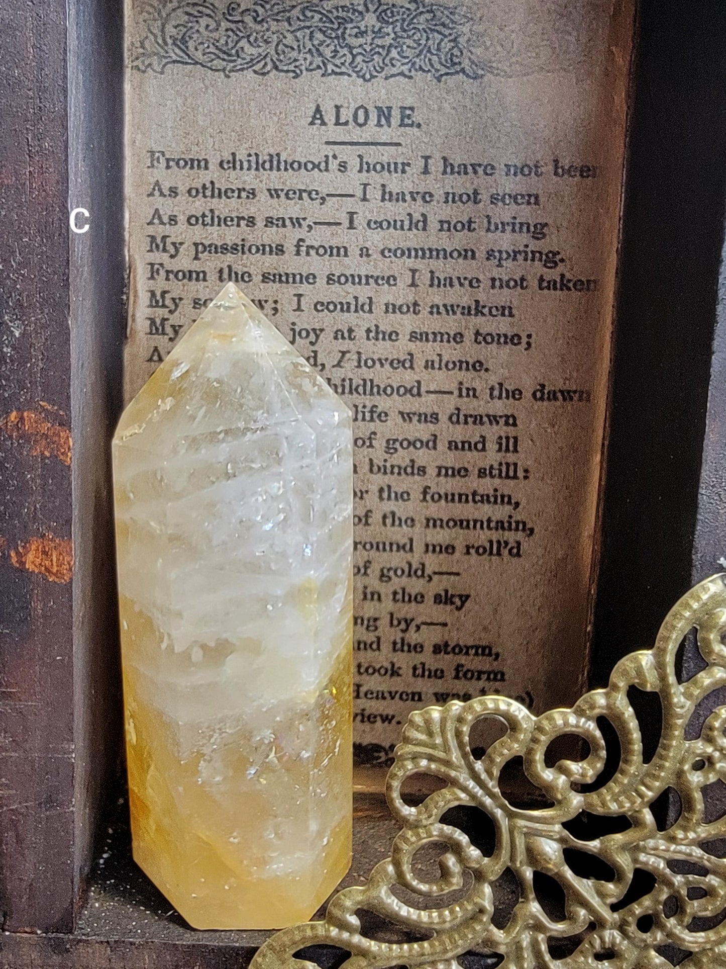 Golden Healer Quartz Tower