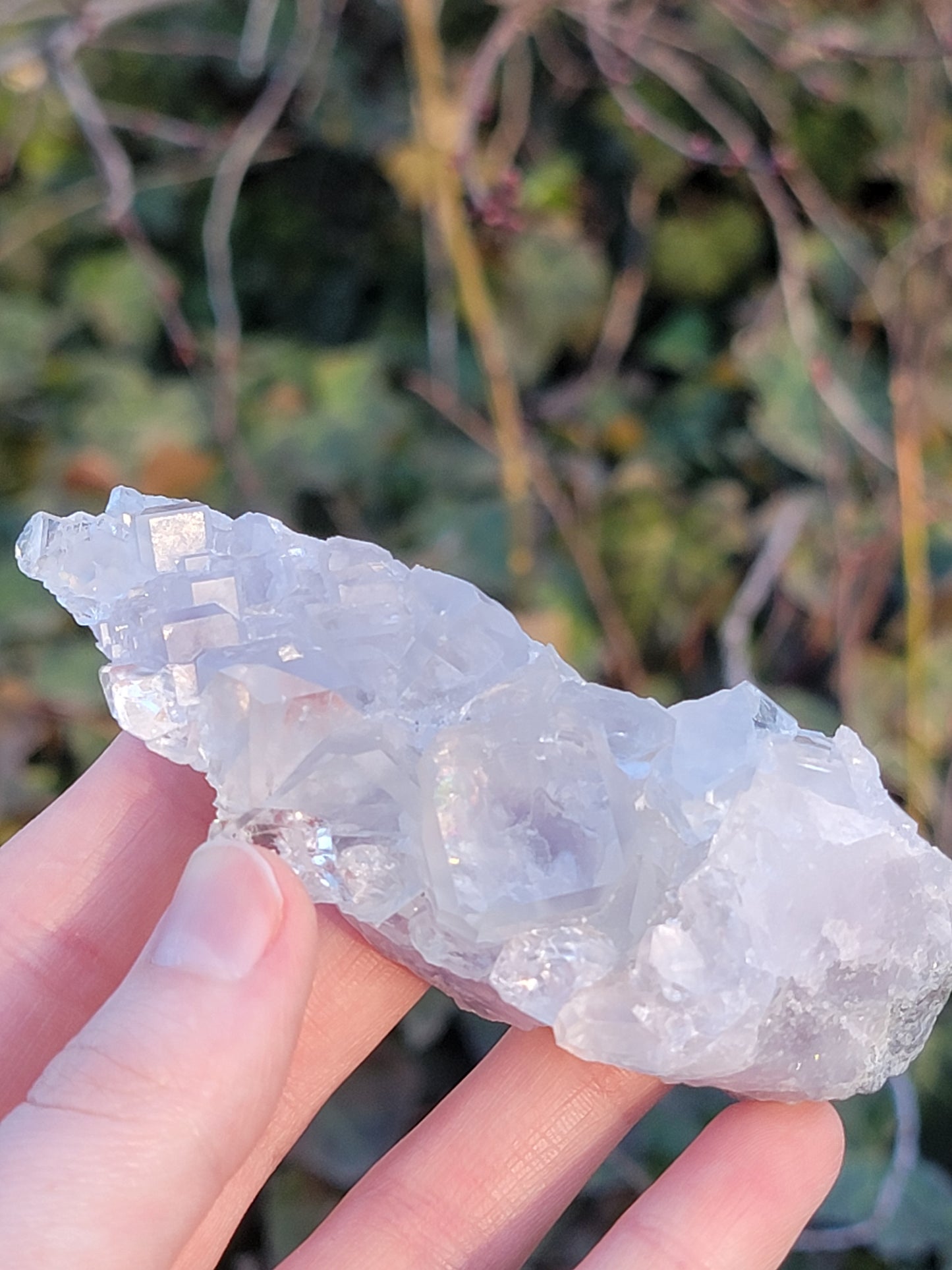 Colorless Cubic Fluorite Specimen