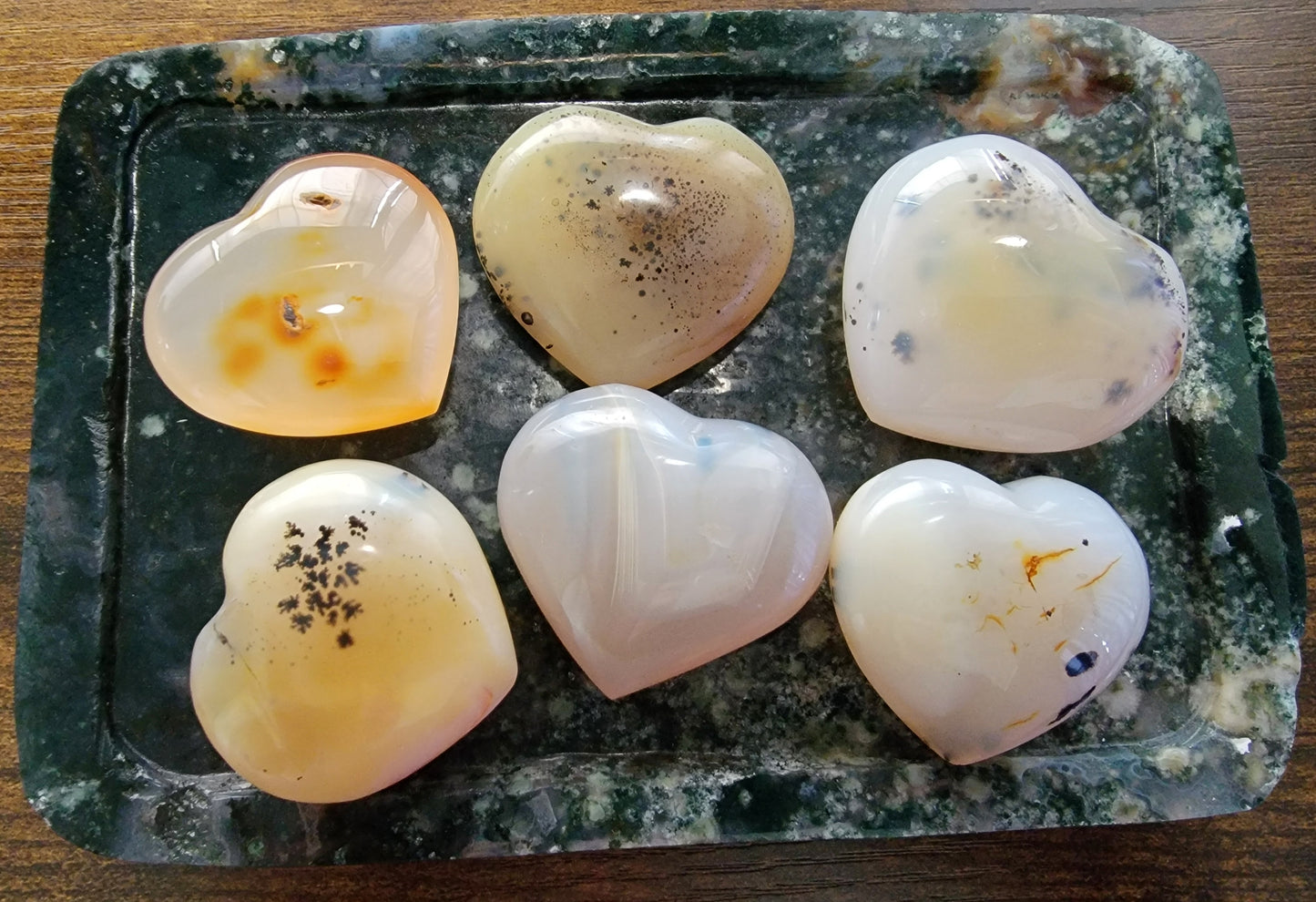 Small Dendritic Agate Heart